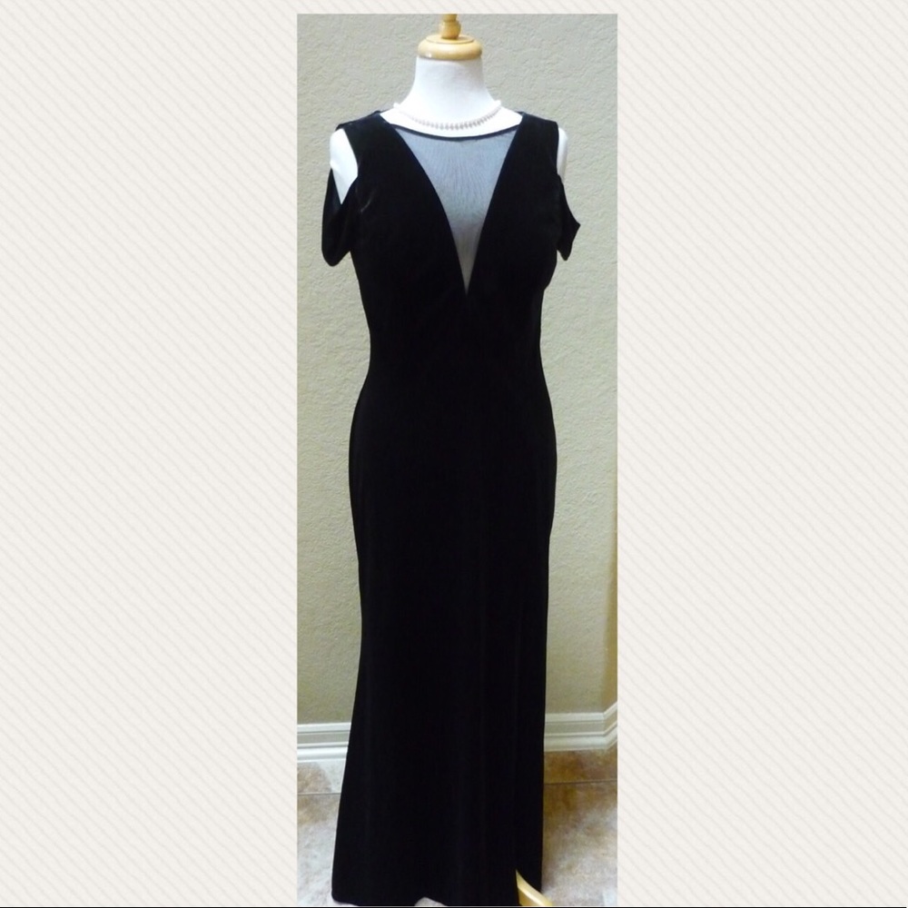 NEW Full Length black gown.
